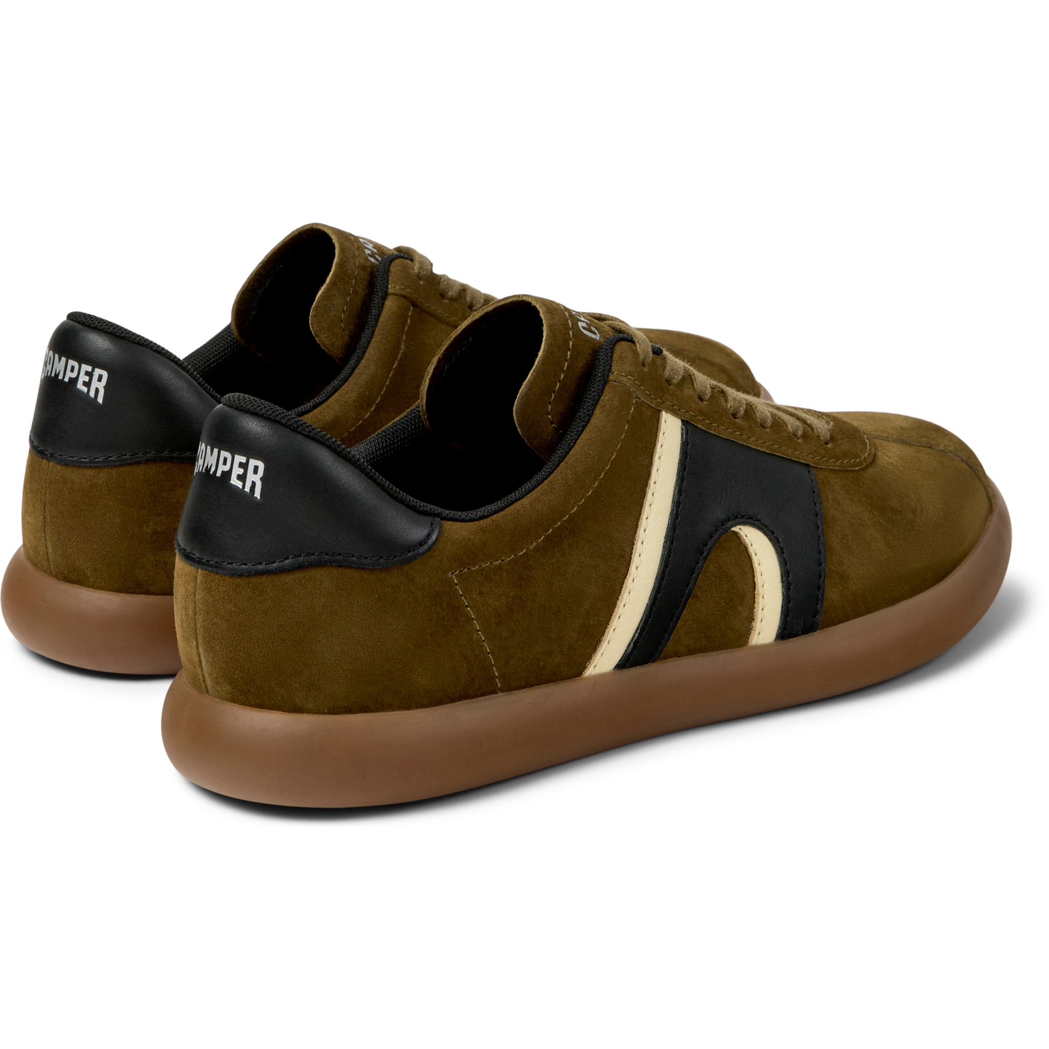 Zapatillas - CAMPER Pelotas Soller - Verde - Cuero nobuk