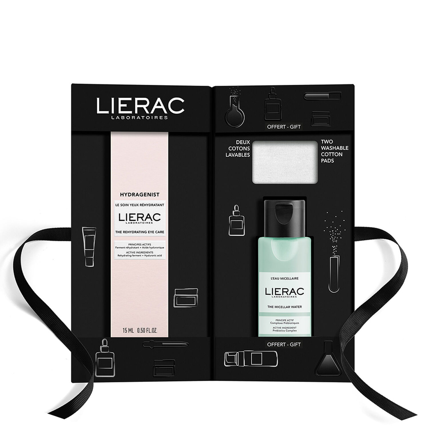 Hydragenist - Coffret Découverte - Soin Yeux Hydragenist 15 ml + Eau Micellaire 50 ml + 2 Cotons Lavables
