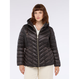 Fiorella Rubino - Plumífero acolchado con capucha - Marrón