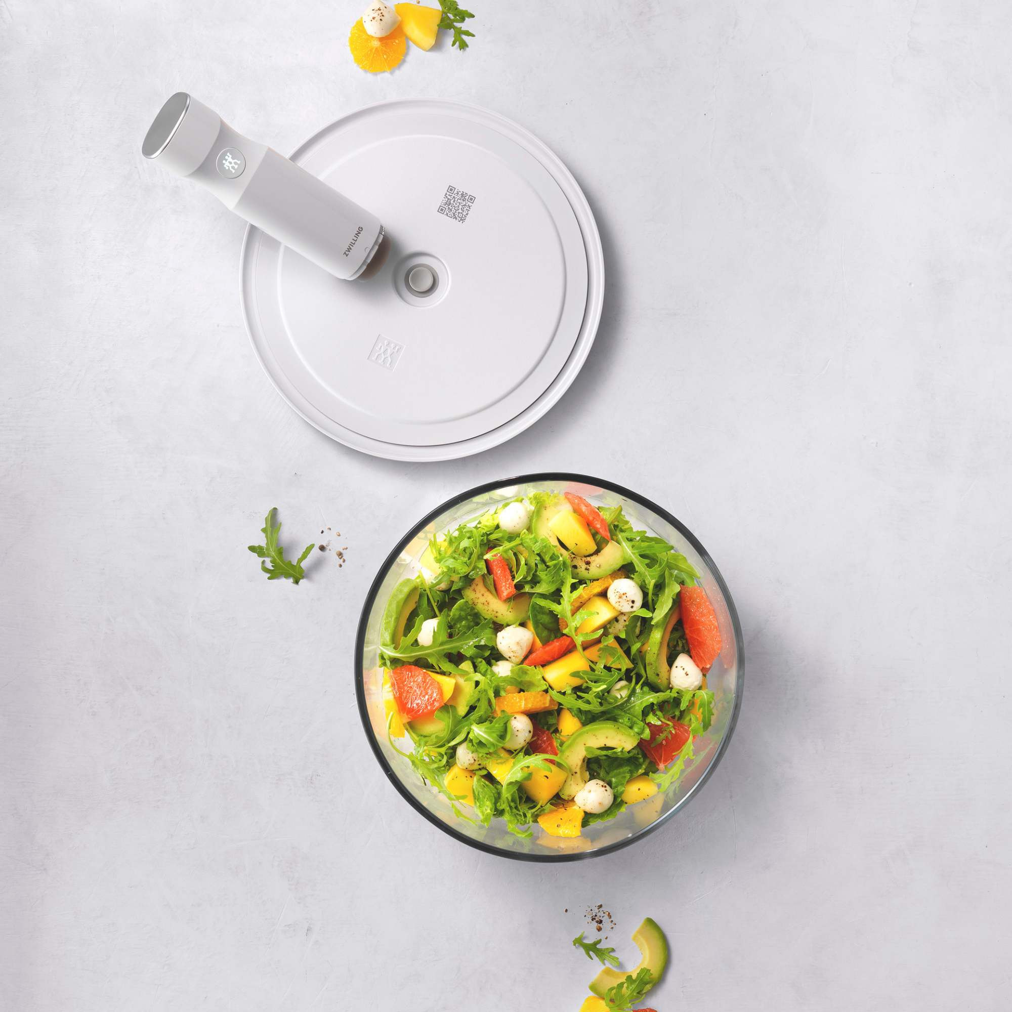 Bol sous vide L / 24 cm, Verre, Transparent