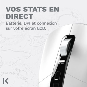 Souris Gamer Sans Fil SKILLKORP Ambi One blanche Progress