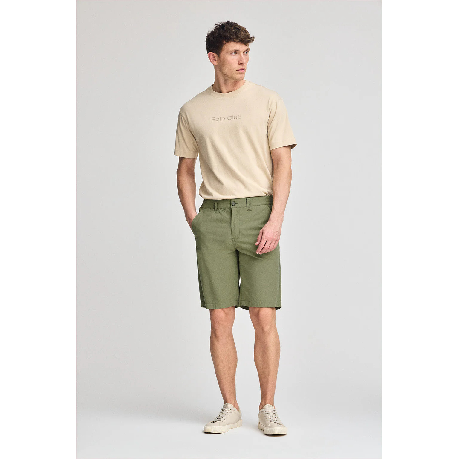 Bermuda San Diego kaki con particolari Polo Club