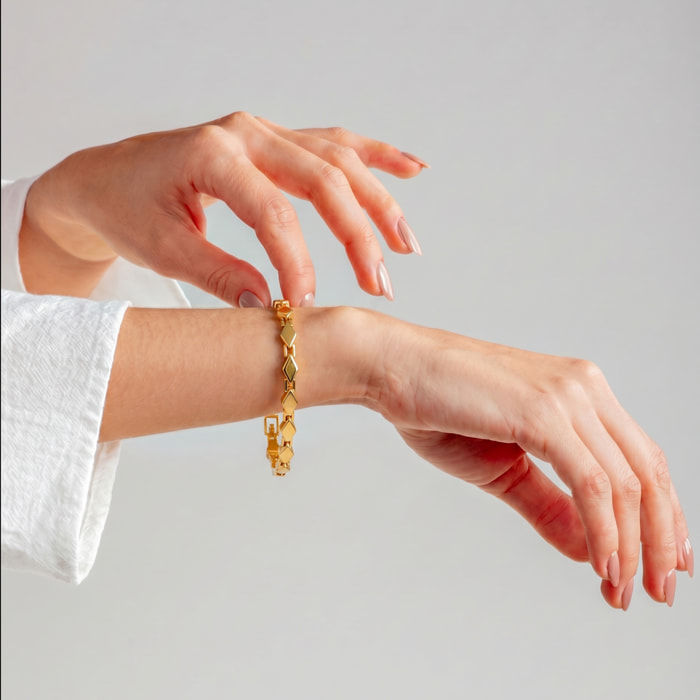 Pulsera Mone acabado oro amarillo 18k