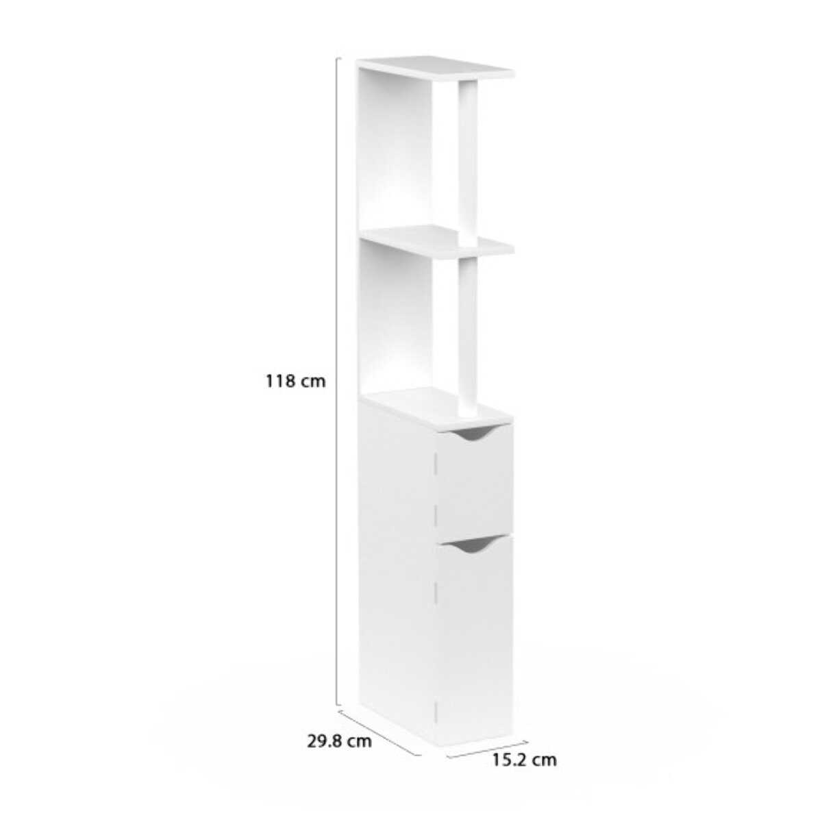 Colonne salle de bain blanche 118cm