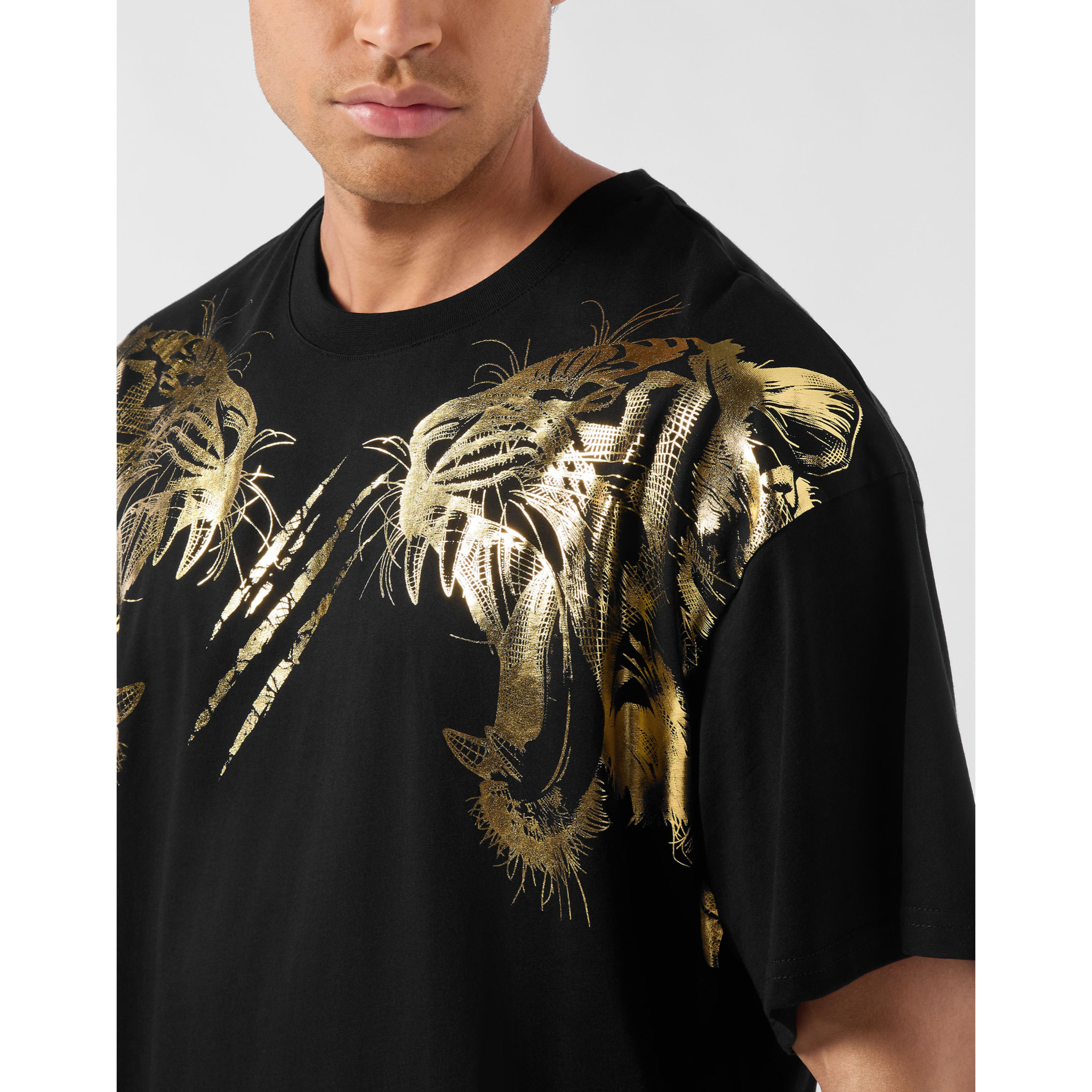 PLEIN SPORT Camiseta Cuello Redondo TIGER