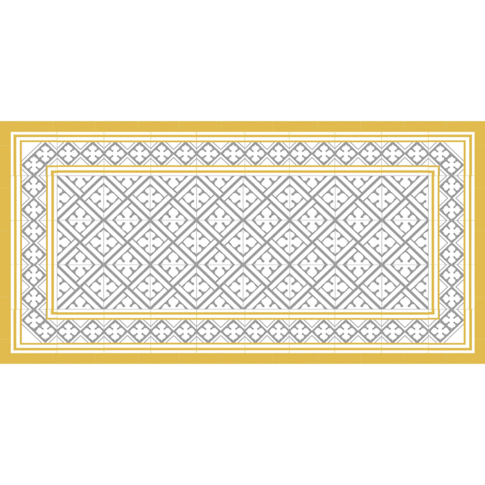 Alfombras vinílicas de Ceramiko - Palace mustard and grey