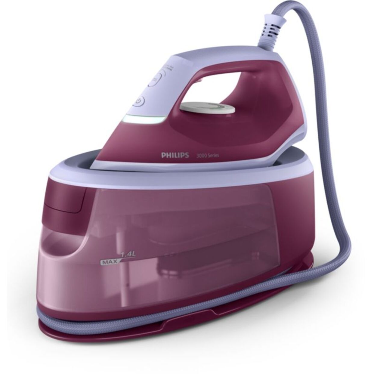 Centrale vapeur PHILIPS PSG3001/30 Série 3000 Mauve 1.4L, 6 bars
