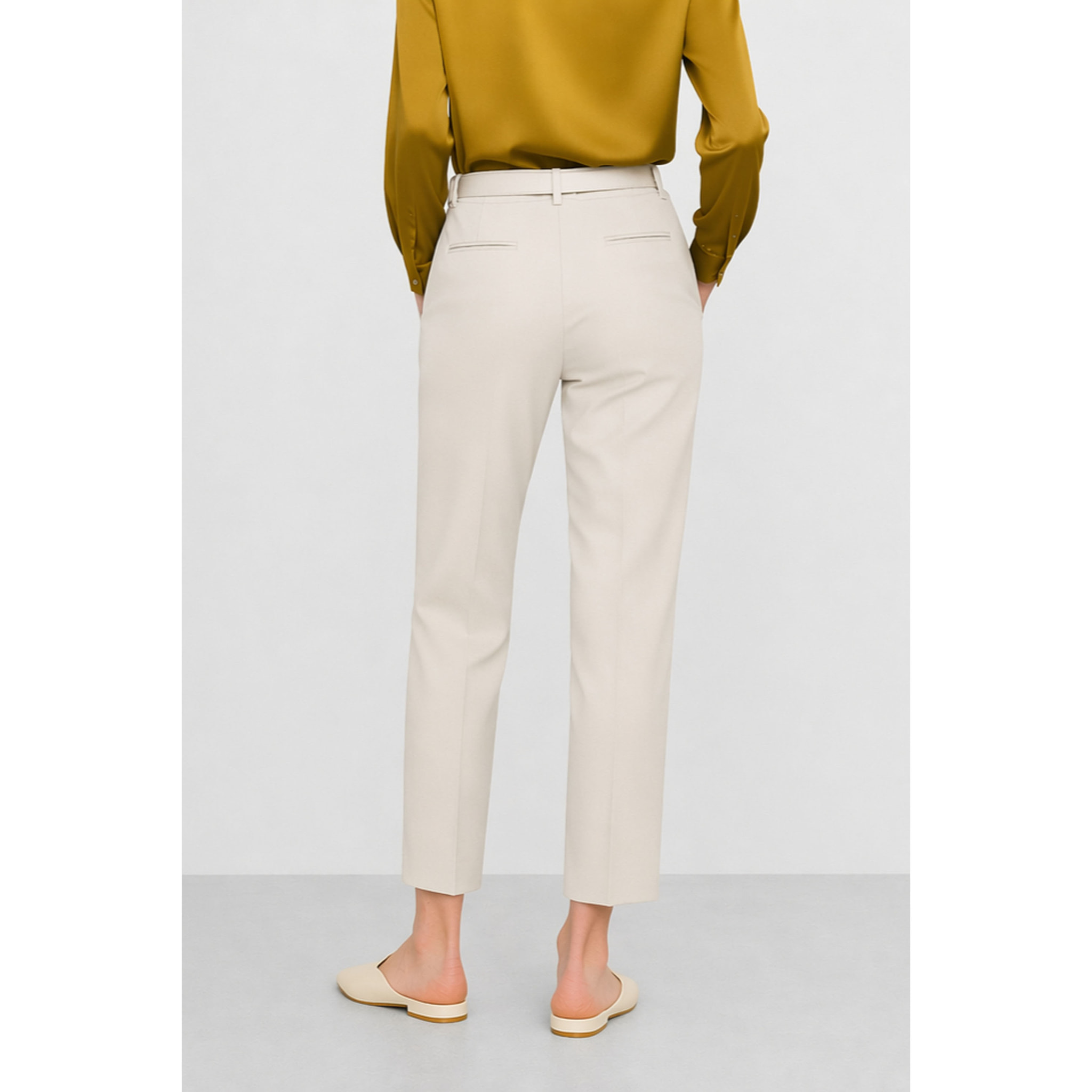 Kocca - Pantaloni sartoriali da donna a vita alta con cintura Donna