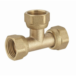 T triple hembra de latón con tuerca libre F1/2' (15x21) NOYON & THIEBAULT - 803737