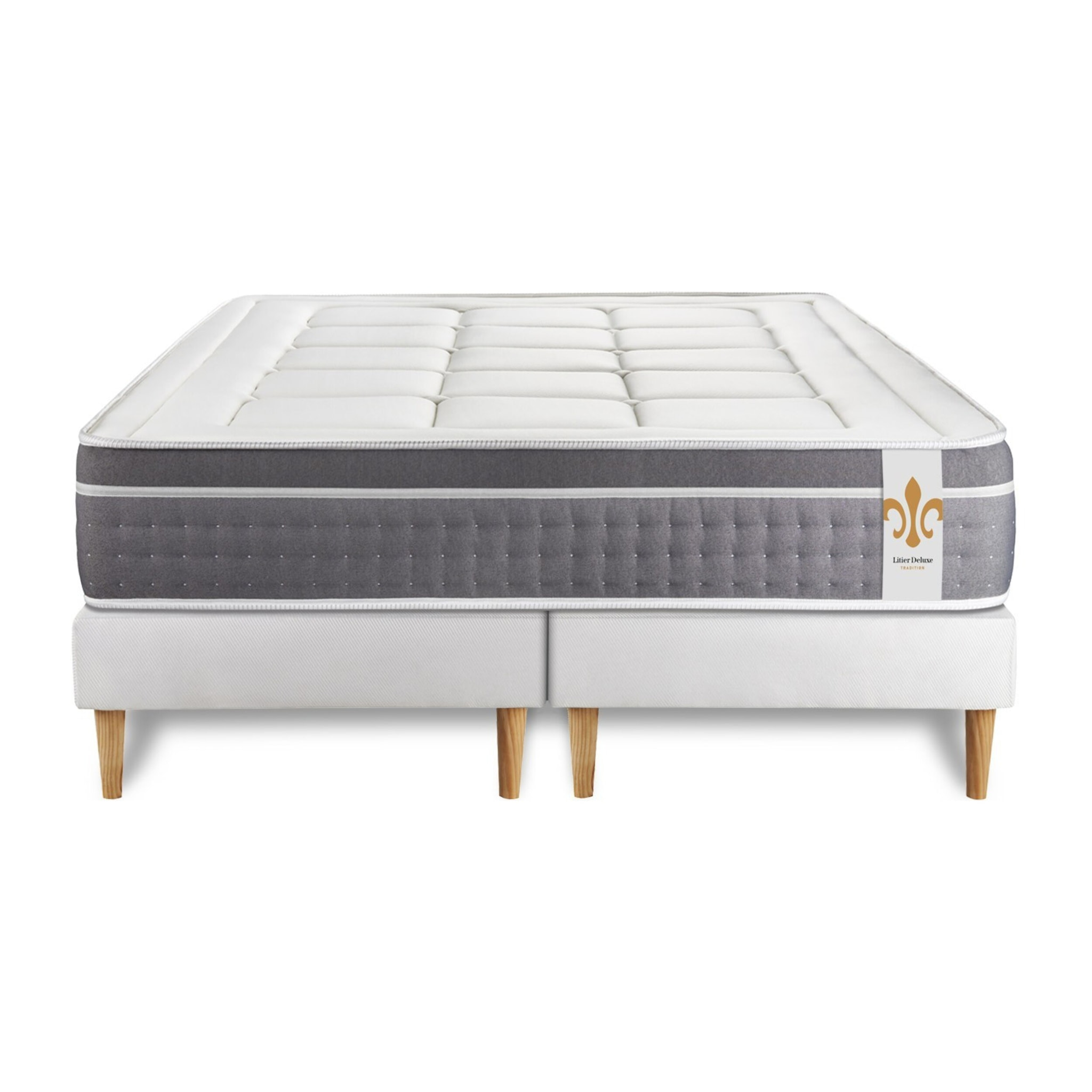 Ensemble Le Trente double sommiers Blanc