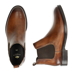 Chelsea boots testa di moro in pelle di vitello