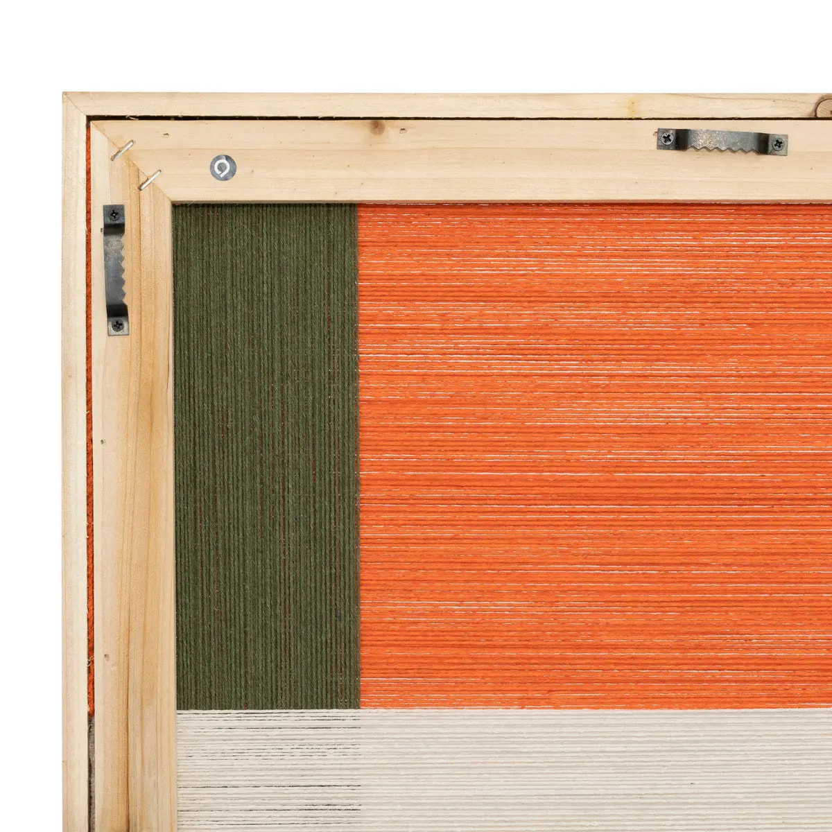 Déco murale "Tissia" orange 50x70cm