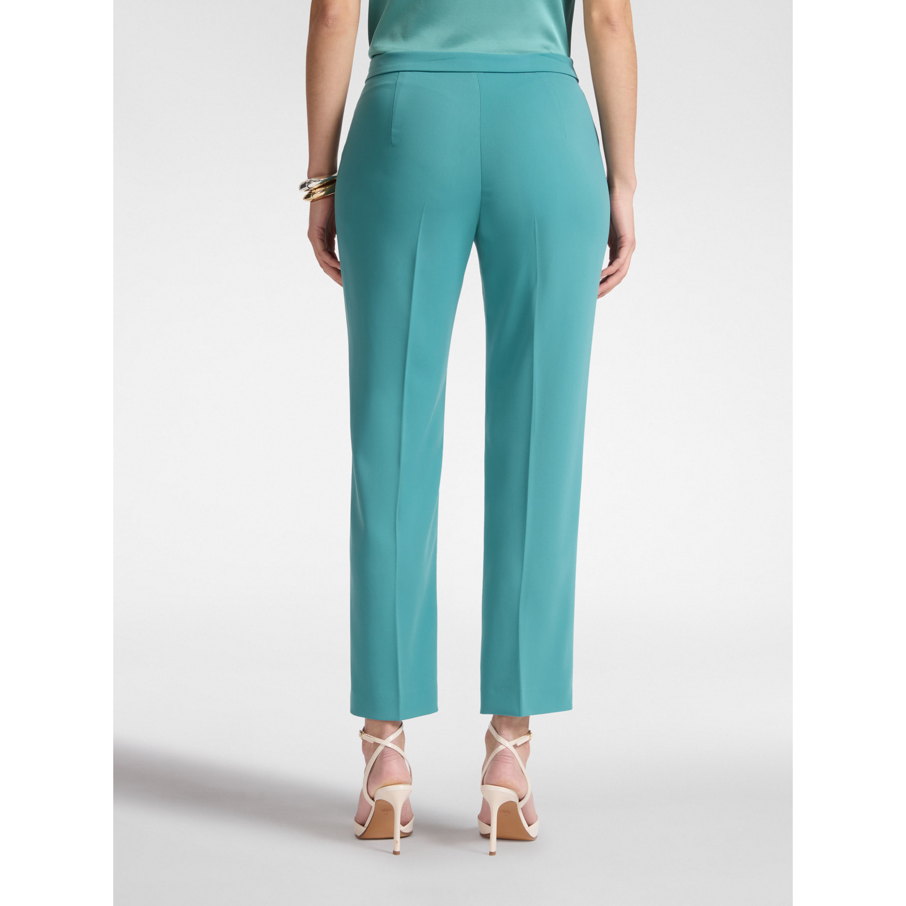 Elena Mirò - Pantaloni in cady - Verde chiaro