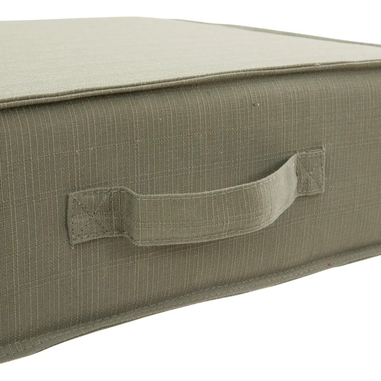 Coussin de sol Korai vert laurier 45x45cm