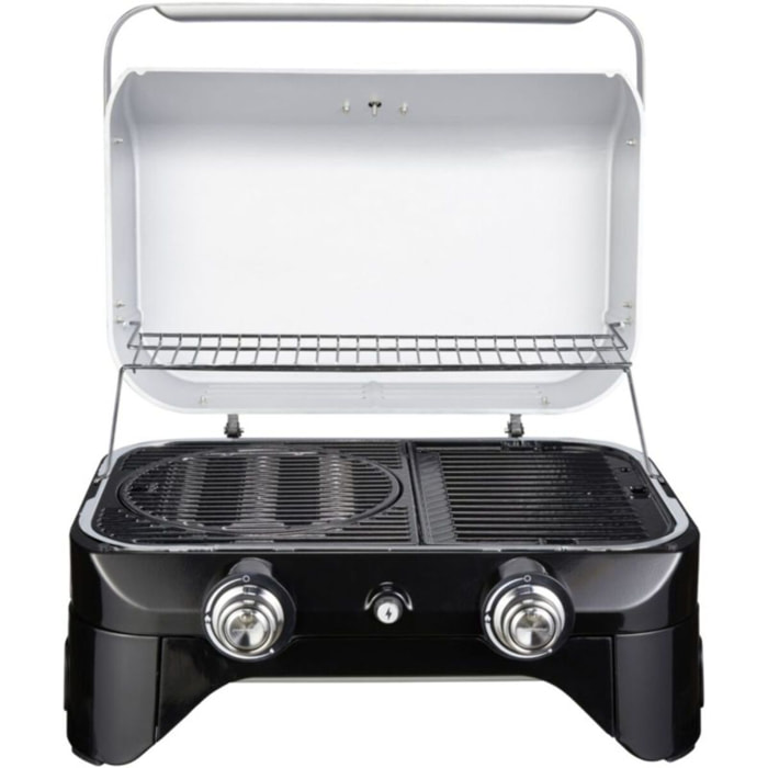 Barbecue gaz CAMPINGAZ Attitude LX noir 2 brûleurs à poser, 58x36 cm