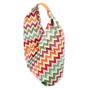 Banzi borsa shopper in cotone, con manico in pelle. Design esclusivo.