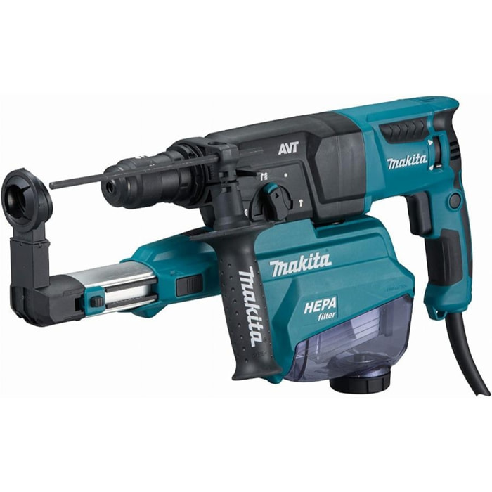 Perforateur burineur 800W 26 mm 2,4J - MAKITA - avec Kit aspiration-décollage - MakPac - HR2653TJ14