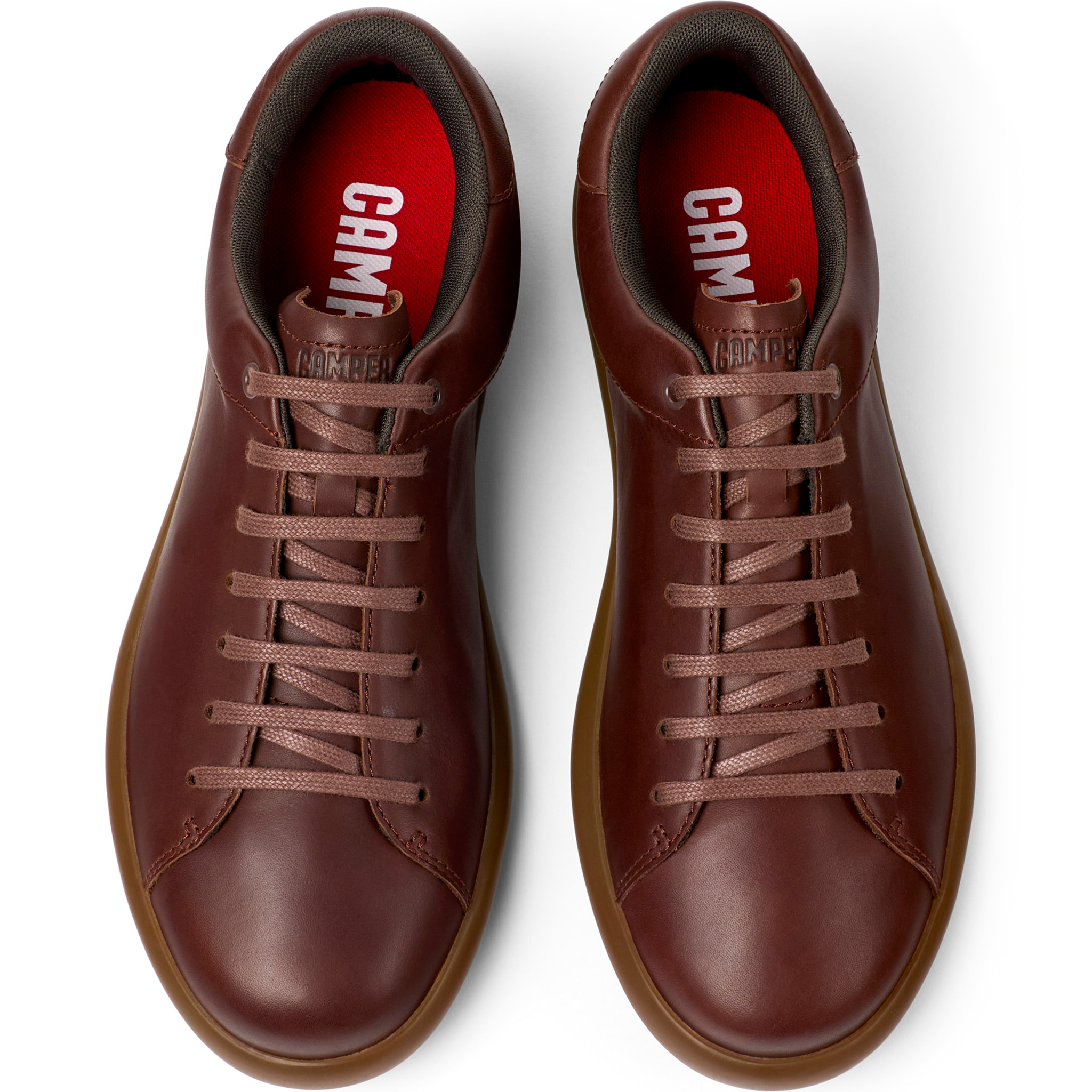 Scarpe stringate - CAMPER Pelotas Soller - Marrone - Pelle liscia