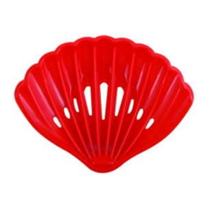 Porte Savon PVC COQUILLAGE Rouge MSV