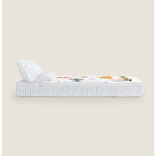 Cool Kids - Saco Nórdico Estampado - Infantil - Con cremallera - Incluye 1 Funda de Almohada - 100% Algodón - Submarine