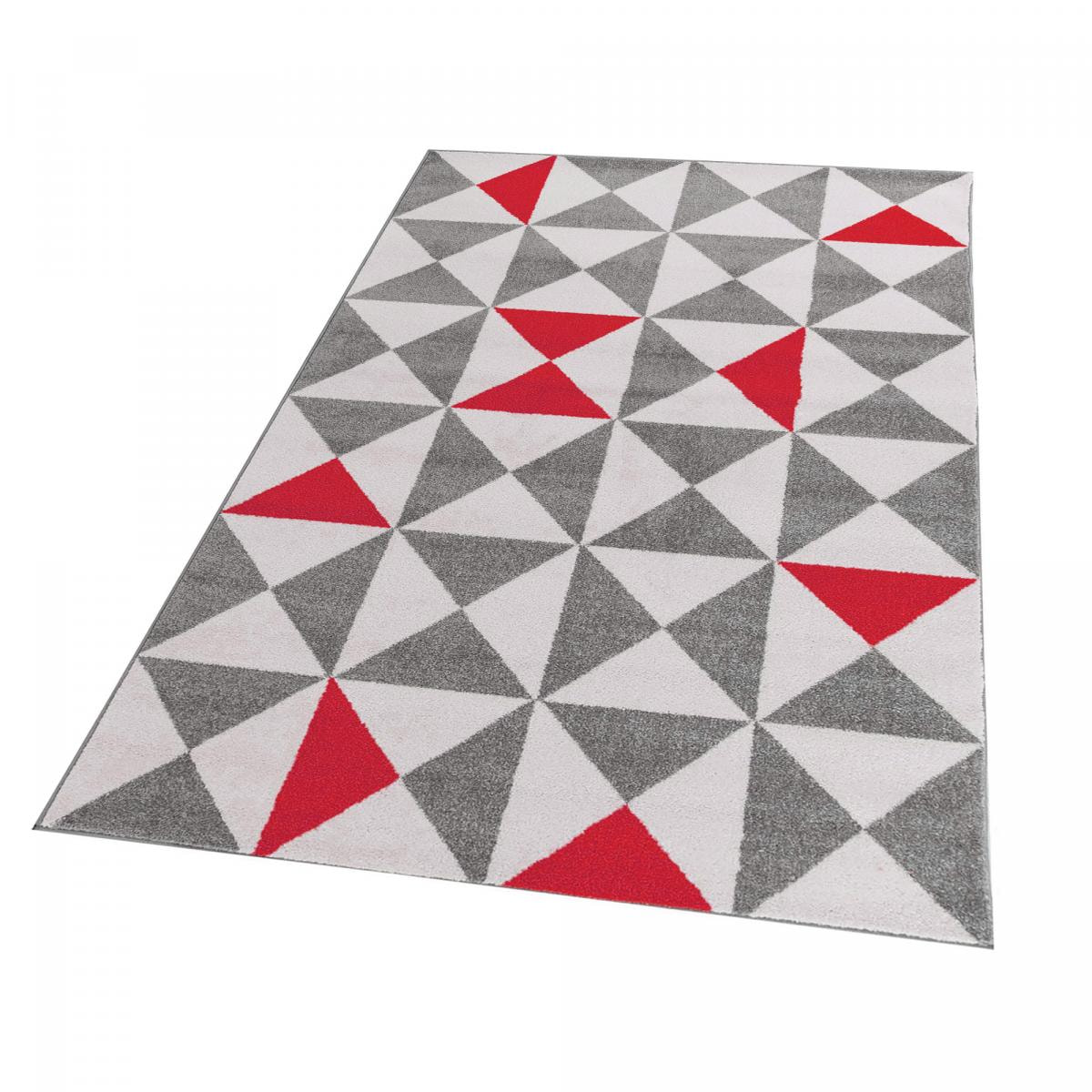 Tapis salon et chambre tissé motif scandinave TETI