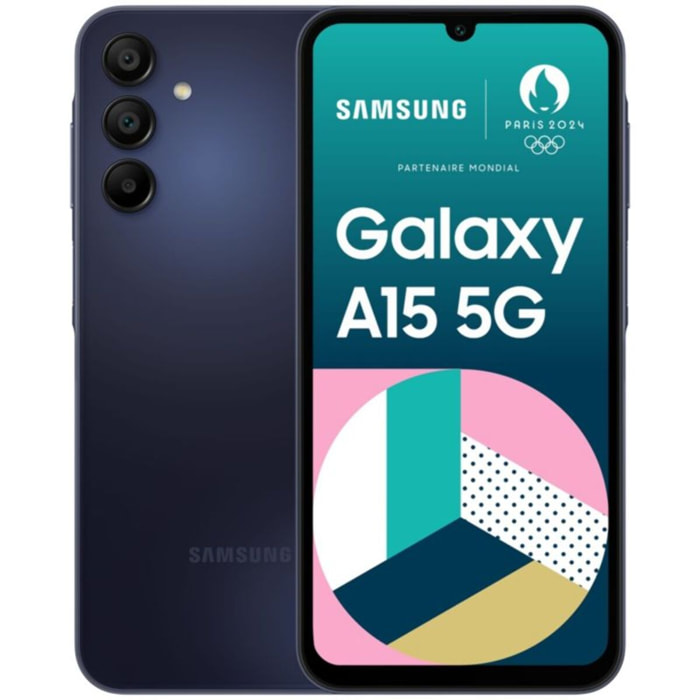 Smartphone SAMSUNG Galaxy A15 Bleu nuit 128Go 5G