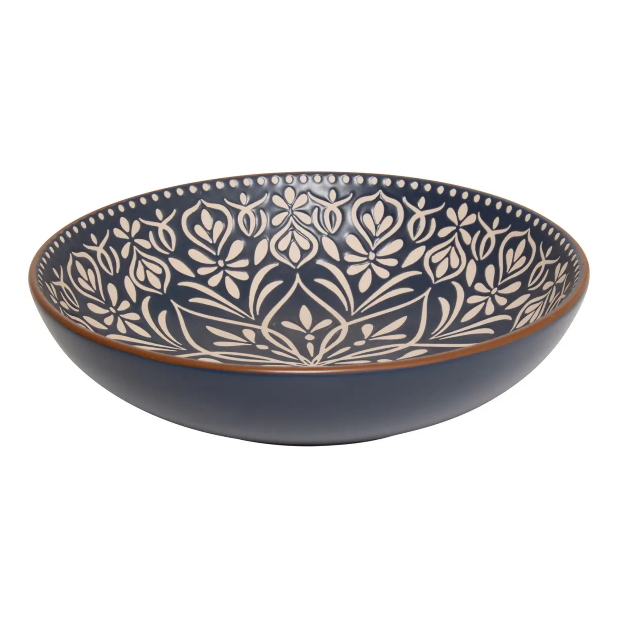 Assiette creuse Ines D20cm bleu