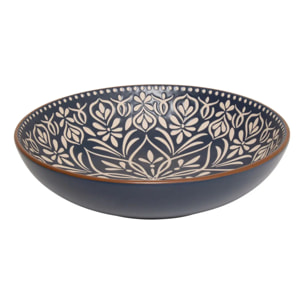 Assiette creuse Ines D20cm bleu