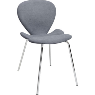 Chaise Soft Petal bleue Kare Design