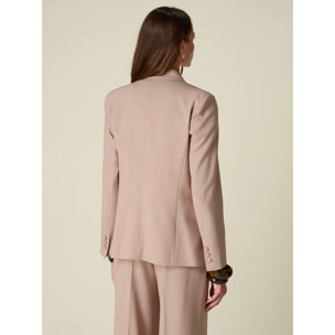 Oltre - Blazer doppiopetto con bottoni araldica - Beige