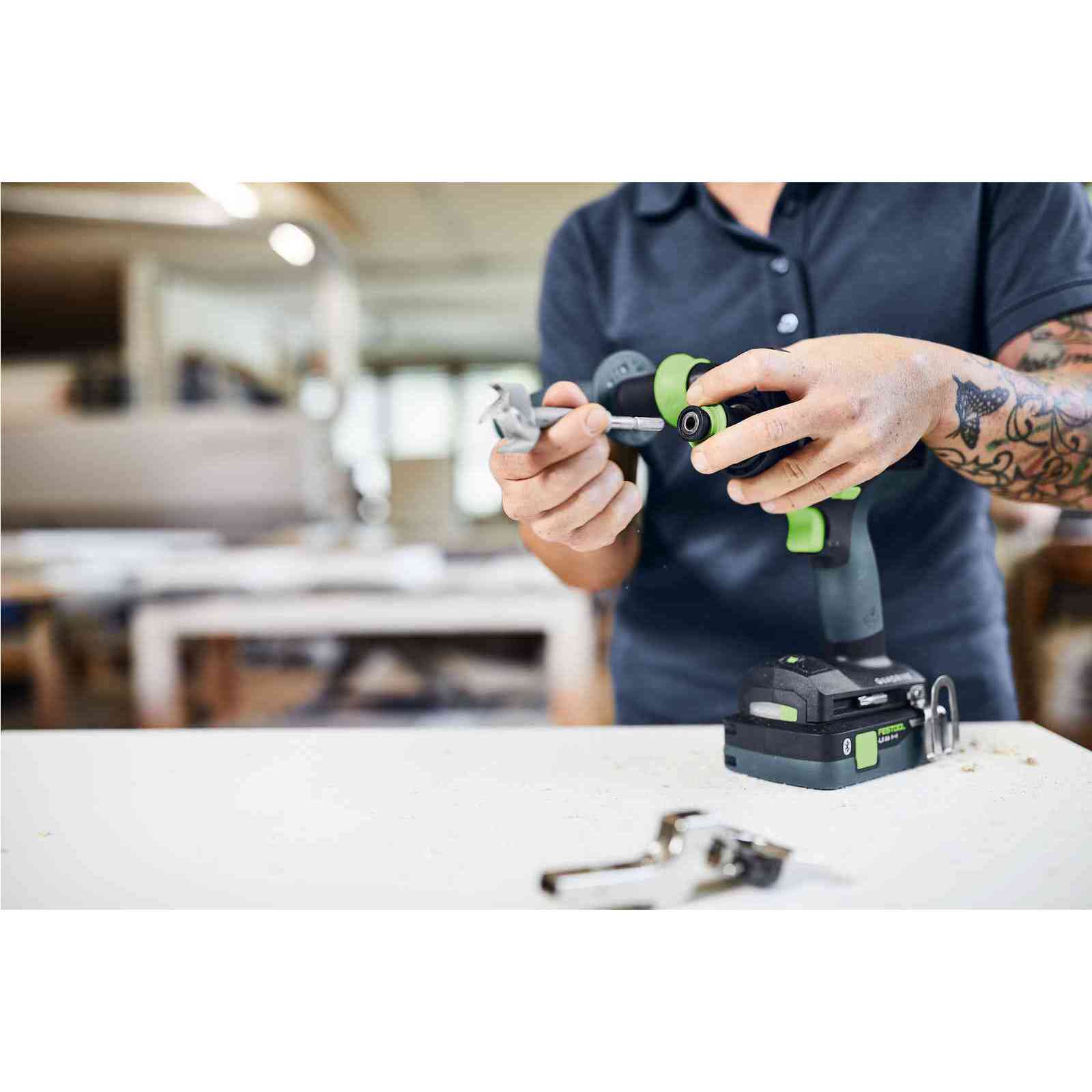 Perceuse-visseuse à percussion sans fil QUADRIVE TPC 18/4 I-Basic-Set - FESTOOL - accessoires - Systainer - 577625