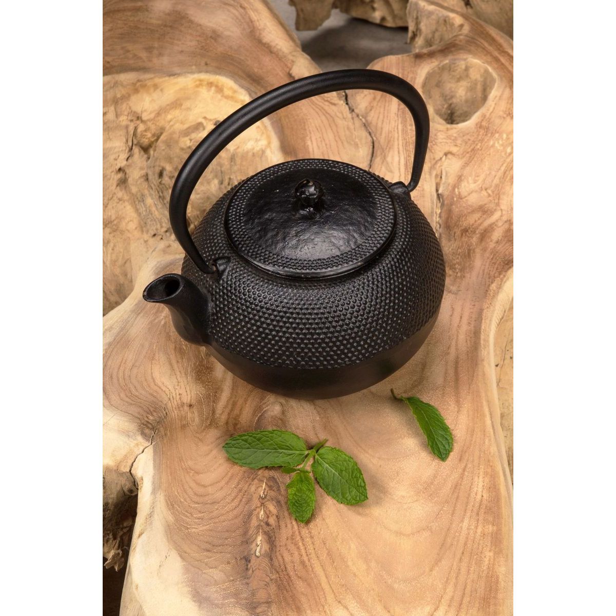 Théière en fonte noire 1,2L TRESOR D'ASIE