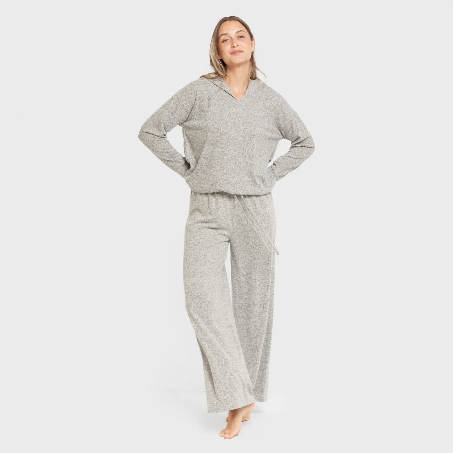 Pantaloni lunghi a gamba larga new punto extra morbido