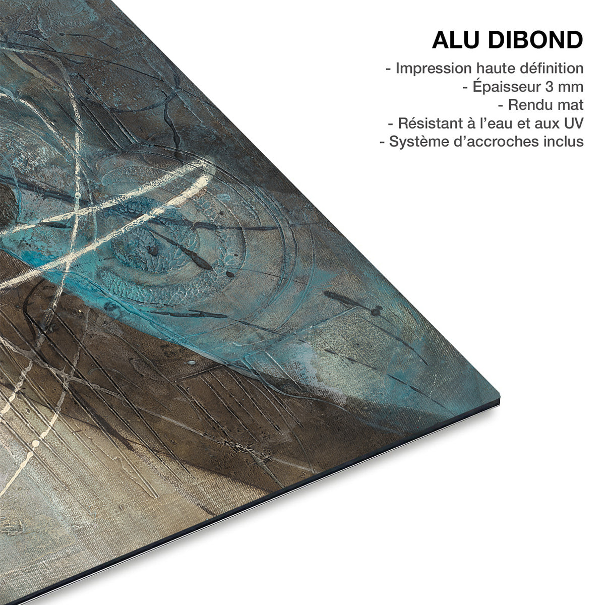 Tableau art abstrait Entraînement Tableau alu Dibond
