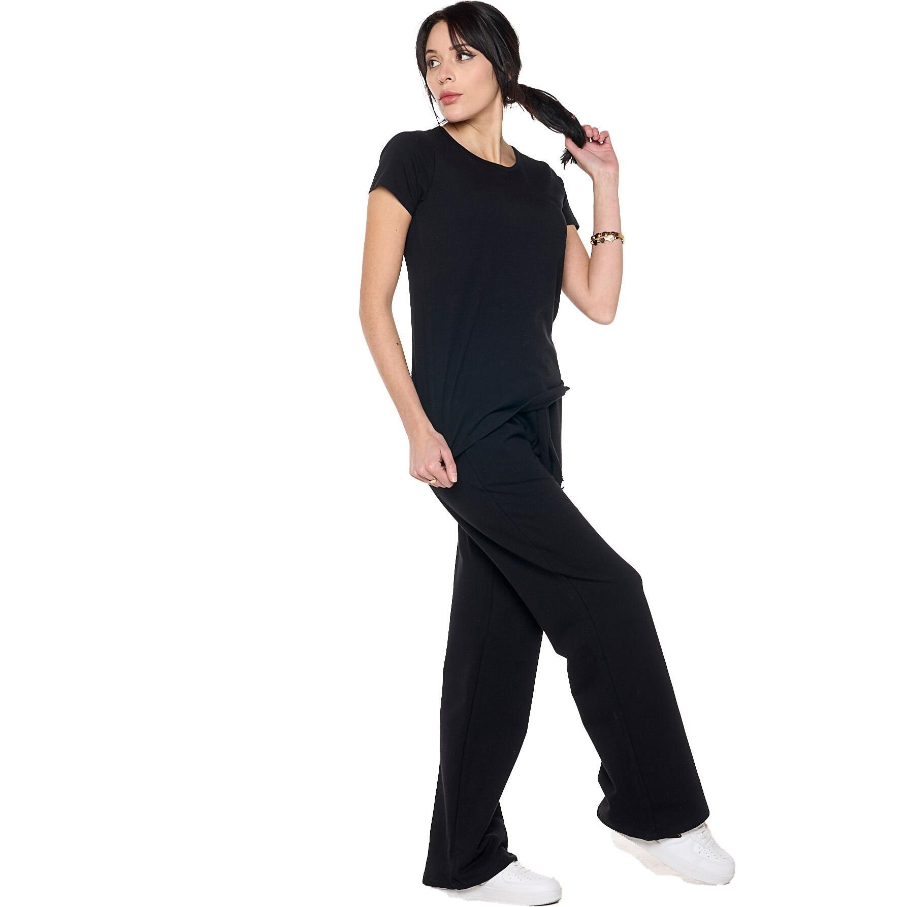 T-shirt a manica corta da donna 'Black Ring'