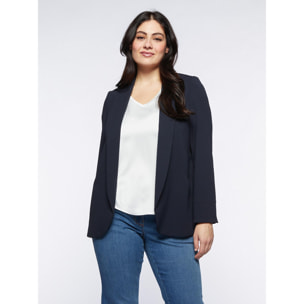 Fiorella Rubino - Blazer con collo a scialle - Blu