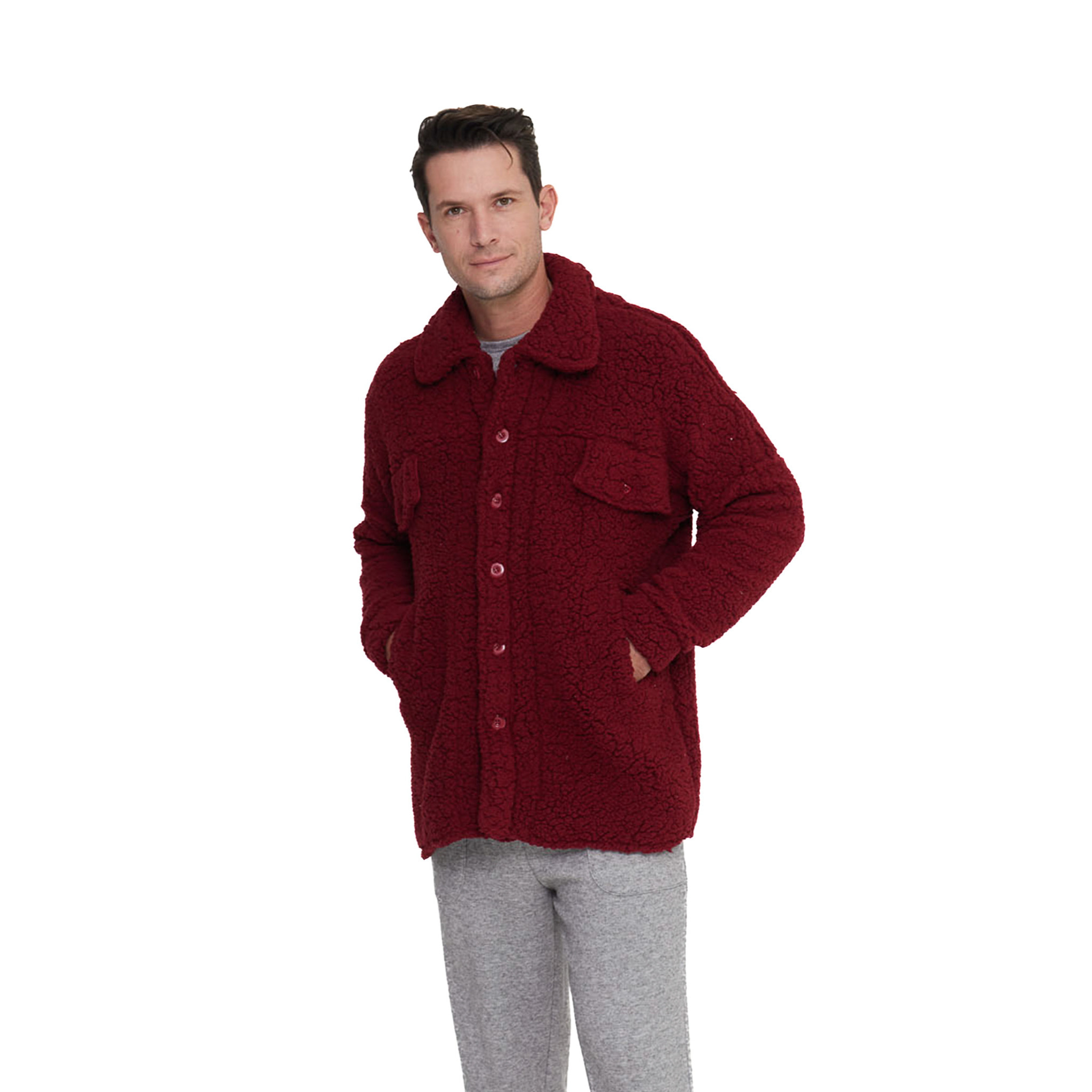 Giacca uomo monty in eco pelliccia con bottoni Noidinotte