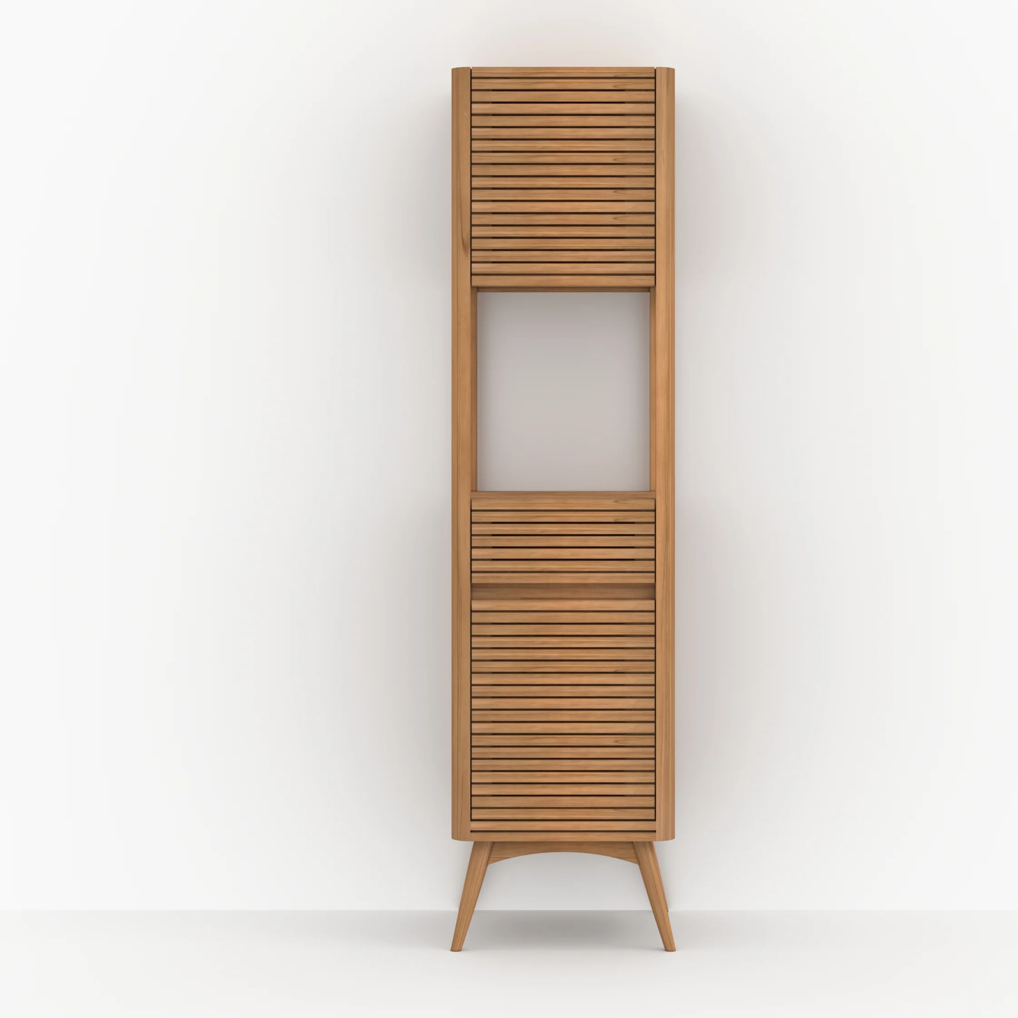 Colonne de salle de bain en bois de teck - Auguste