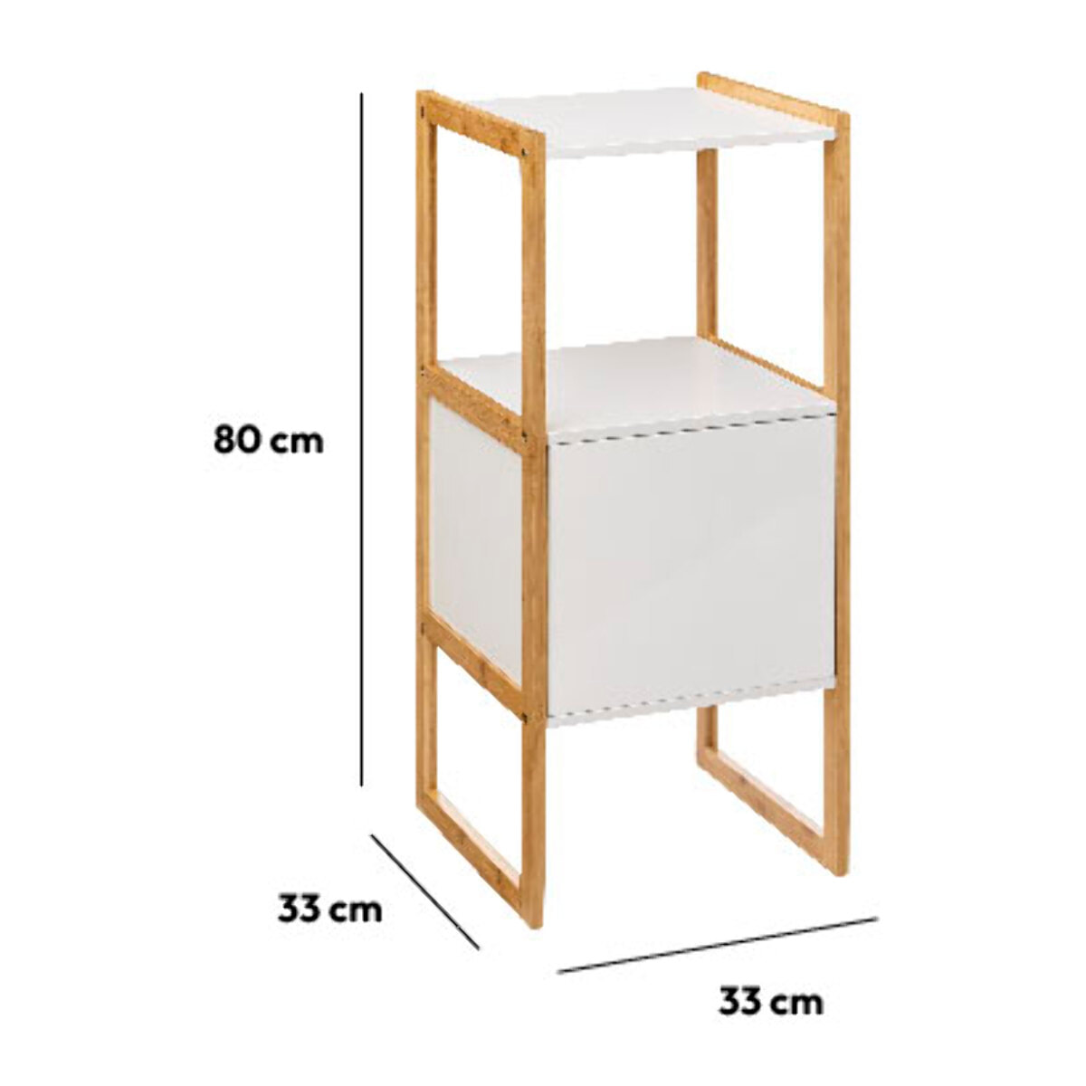 Meuble bas sous lavabo "Naturéo" blanc