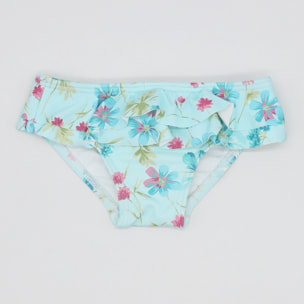 CULETIN FLOR AZUL GRANDE CON DOS VOLANTES