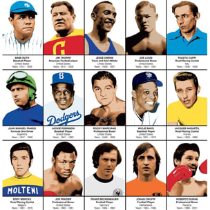 Affiche - Legends of Sports History - Olivier Bourdereau