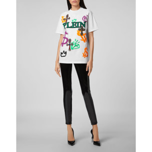 PHILIPP PLEIN T-shirt Round Neck SS Baroque cross