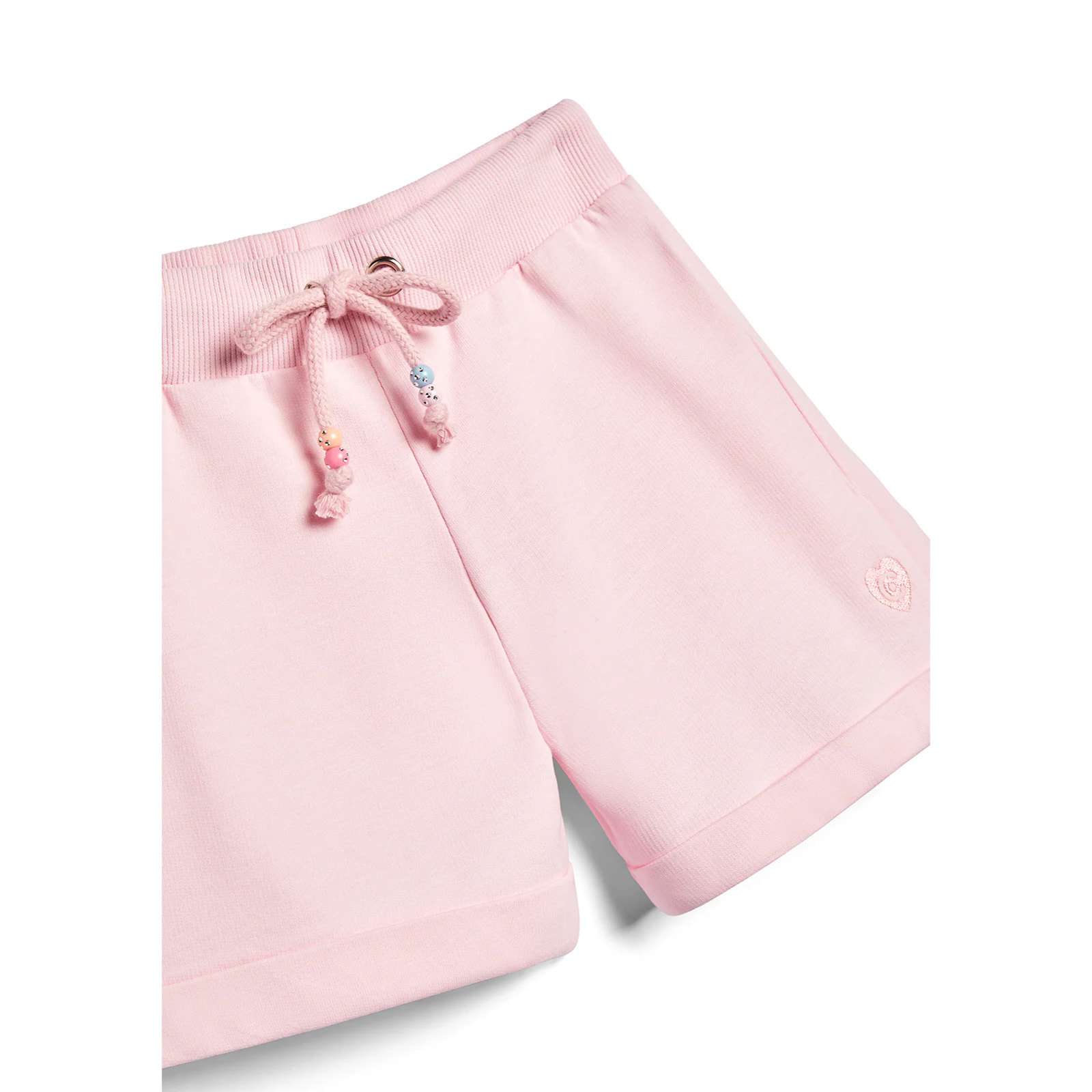 Shorts de Niña de Algodón Cintura Elástica en Rosa