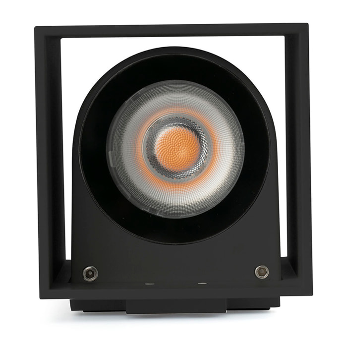 KOV 1L Lampe applique carré noire 2700K 34°