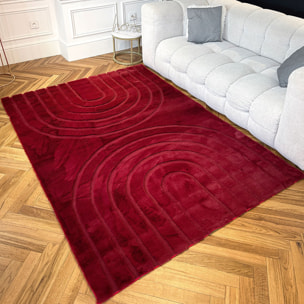 ALASKA - Tapis doux à motif arc rouge