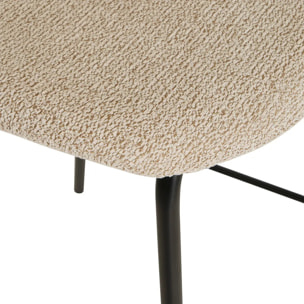 Lot de 2 Tabouret de bar Vladi blanc 43,5x41,5cm