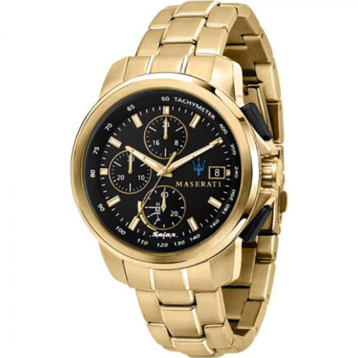 Reloj Maserati R8873645002 Hombre Analogico Solar con Correa de Acero inoxidable