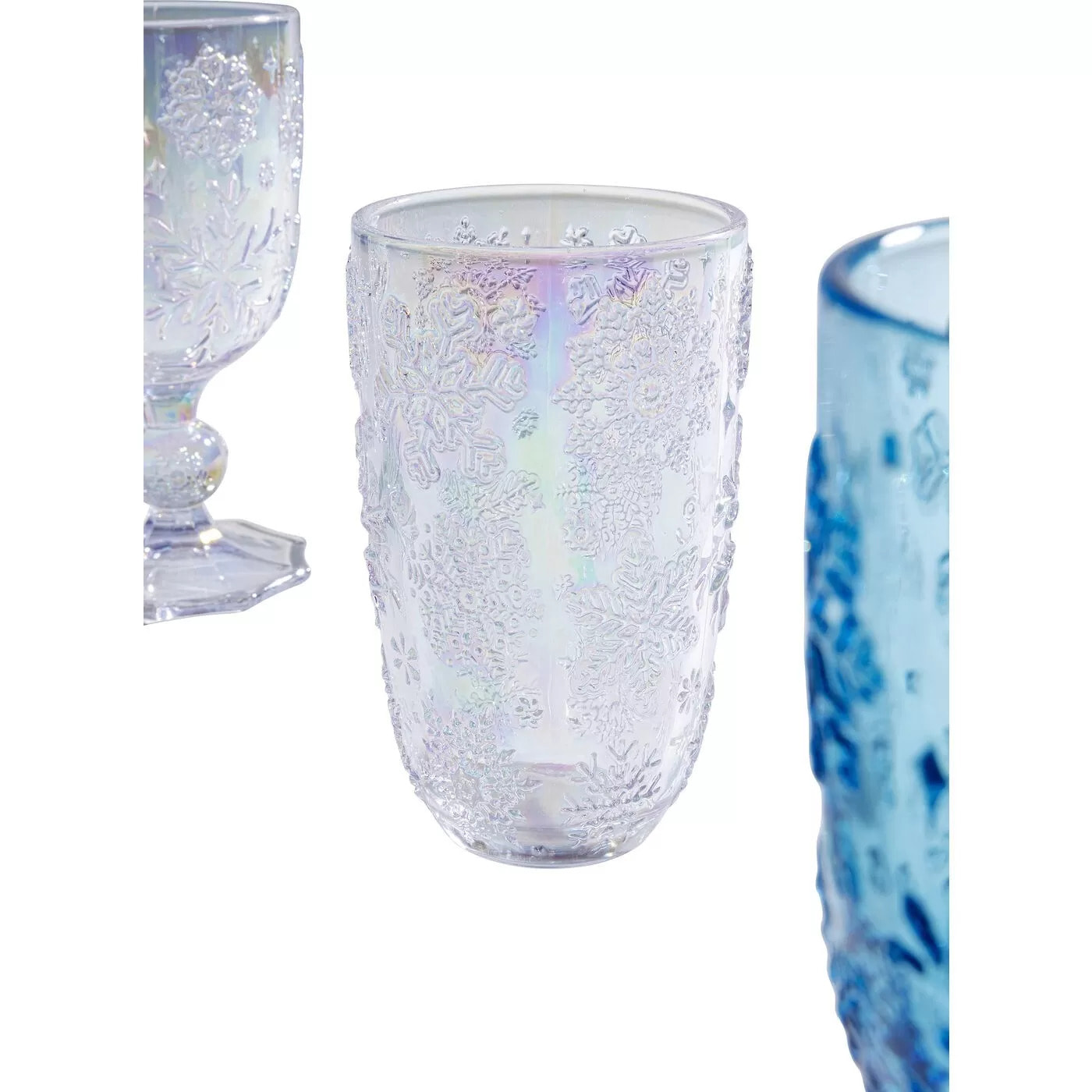 Verres à eau Ice Flowers violets set de 6 Kare Design