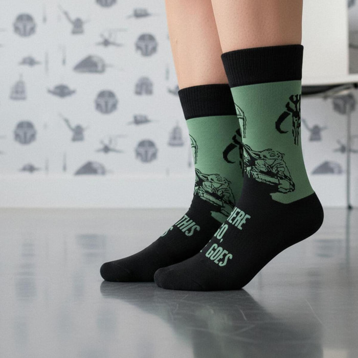 Calcetines The Mandalorian - Multicolor - Talla 38-45