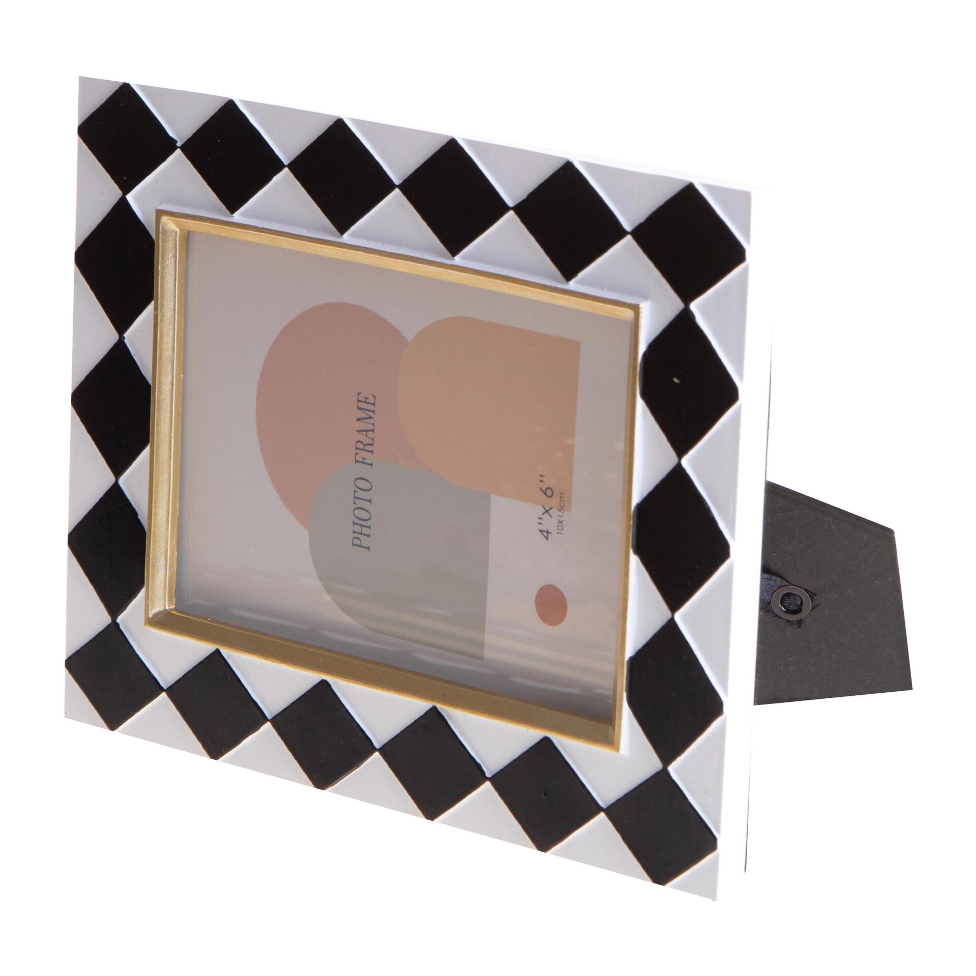 Porta foto con rombi - 18,5xH23,5x1,5cm - Pezzi 3 - Bianchi Dino SpA